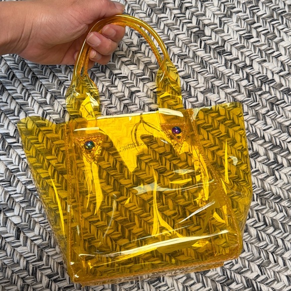 Urban Outfitters Vibrant Yellow Clear Tote - Picture 6 of 9